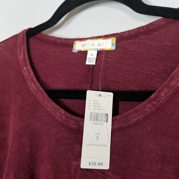 Anthropologie Eri + Ali | Stonewashed Swing Top - Picture 4 of 10